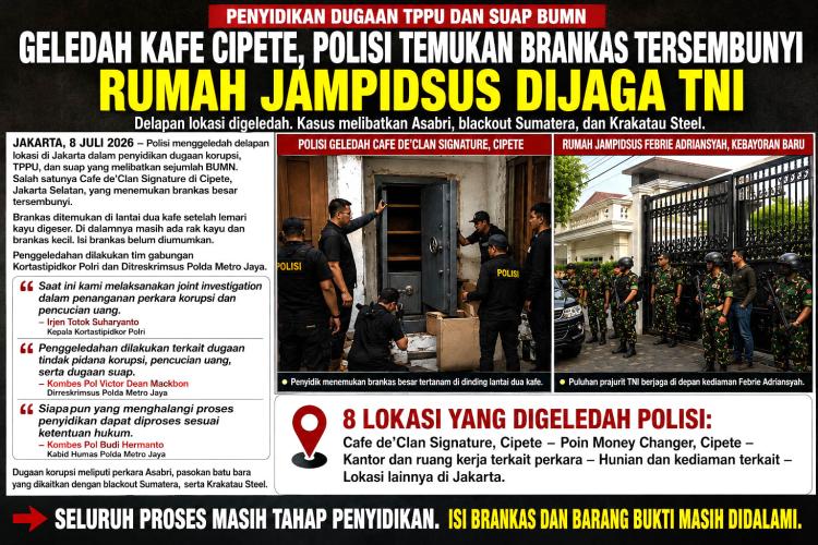 Polisi Sita Brangkas dari Cafe de