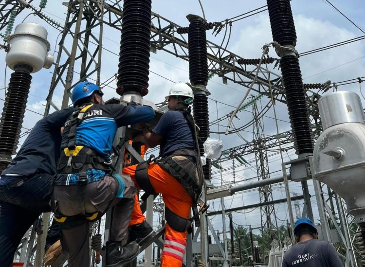 Perkuat Keandalan Listrik Riau, PLN Ganti CT 150 kV di GI Balai Pungut