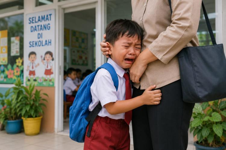 Anak Tak Mau Ditinggal di Sekolah? Terapkan 7 Langkah Ini agar Proses Adaptasi Lebih Cepat