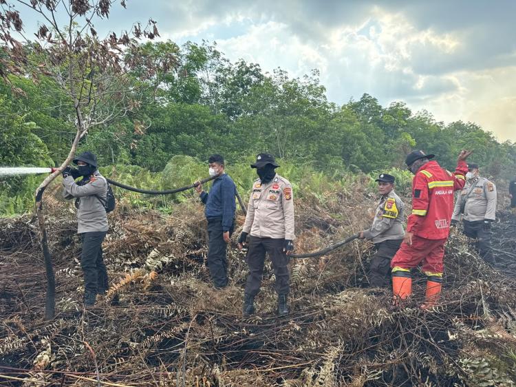 Ratusan Tim Gabungan dan 3 Helikopter Taklukkan 80 Hektare Karhutla di Bengkalis Riau