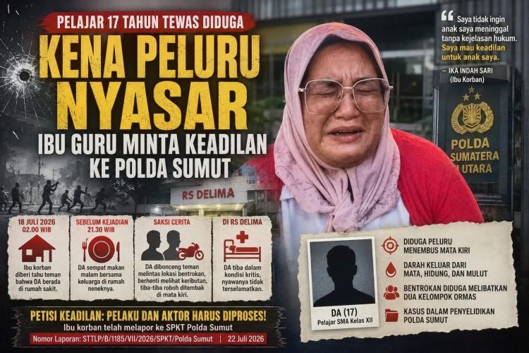 Dari Rumah Nenek ke Kamar Jenazah, Kisah Pilu Pelajar Tewas  Kena Peluru Nyasar
