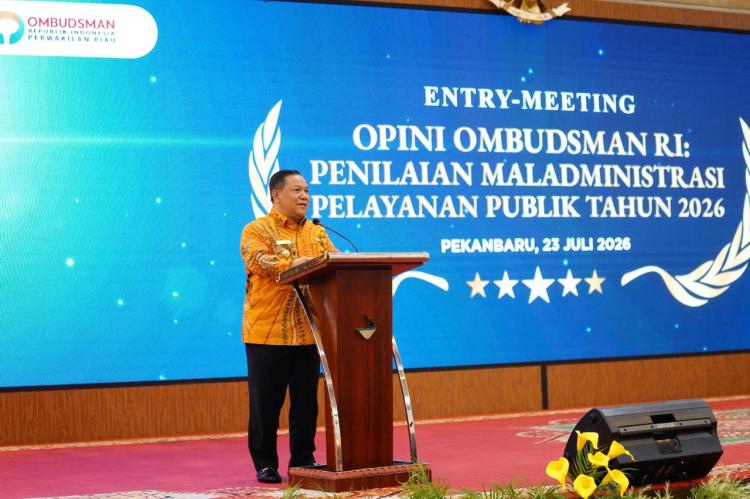 Masuk Zona Hijau Belum Cukup, Pemprov Riau Kejar Opini Kualitas Tertinggi Ombudsman