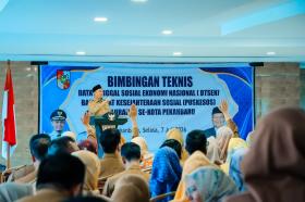 Tak Mau Lagi Salah Penerima Bansos! Pemko Pekanbaru Gelar Bimtek DTSEN untuk 196 Operator Puskessos