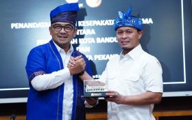 Dorong Percepatan Pembangunan, Pemko Pekanbaru Resmi Gandeng Pemkot Bandung, Rute Penerbangan Langsung Jadi Target