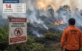 Hotspot Riau Naik Drastis, Rokan Hilir Kembali Jadi Wilayah Terbanyak