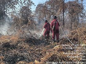 Pendinginan Karhutla Terus Berlanjut di Tengah Krisis Air