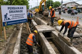 Normalisasi Drainase Dimulai! Pemko Pekanbaru Gandeng Pemprov Riau Atasi Banjir Parah di Jalan Sudirman